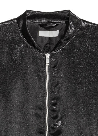 Черная бомбер H&M