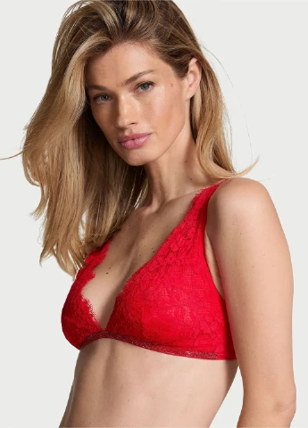 Красный демисезонный комплект (бюстгальтер, трусики) Victoria's Secret