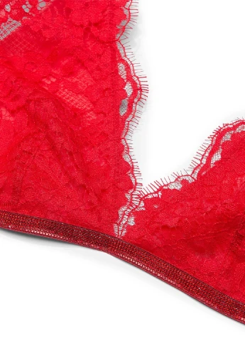 Красный демисезонный комплект (бюстгальтер, трусики) Victoria's Secret