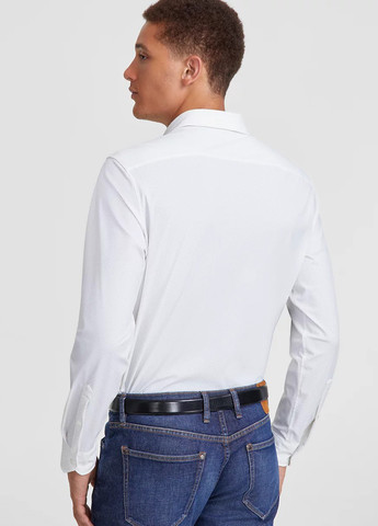 Серая классическая рубашка однотонная Michael Kors