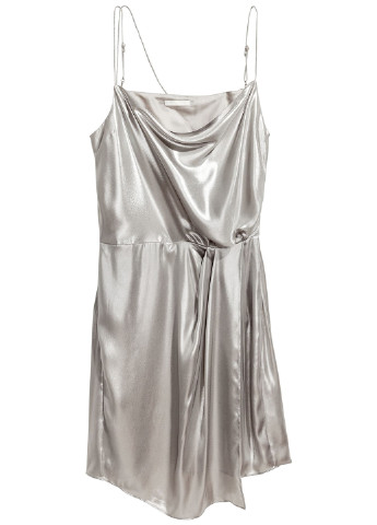 Срібна коктейльна плаття, сукня H&M