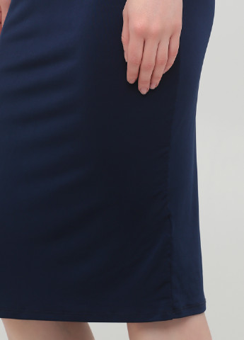 Темно-синее коктейльное платье на одно плечо NLY однотонное
