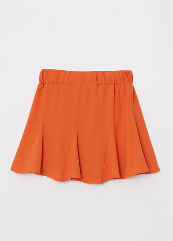 Оранжевая кэжуал однотонная юбка LC Waikiki клешированная