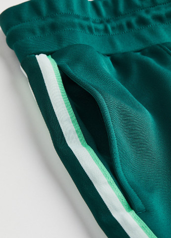 Темно-зеленые спортивные демисезонные брюки H&M