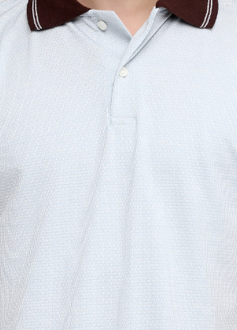 Бледно-голубой футболка-поло для мужчин Chiarotex однотонная