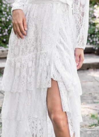 Білий пляжна сукня а-силует COTTON однотонна