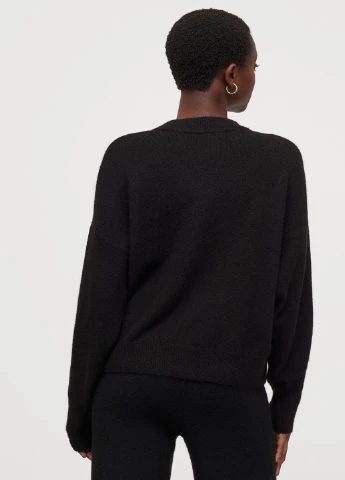 Чорний демісезонний светр H&M