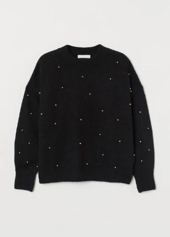 Чорний демісезонний светр H&M