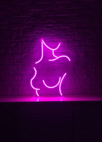 Неоновая светодиодная вывеска led Силуэт Девушки 50 х 36 см Neon (251859399)