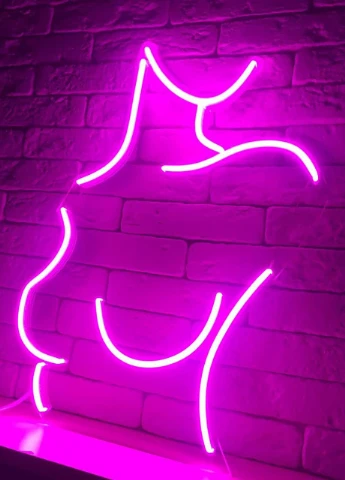 Неоновая светодиодная вывеска led Силуэт Девушки 50 х 36 см Neon (251859399)