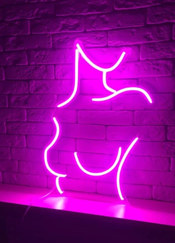 Неоновая светодиодная вывеска led Силуэт Девушки 50 х 36 см Neon (251859399)