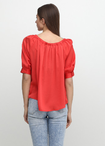 Терракотовая летняя блуза Vero Moda