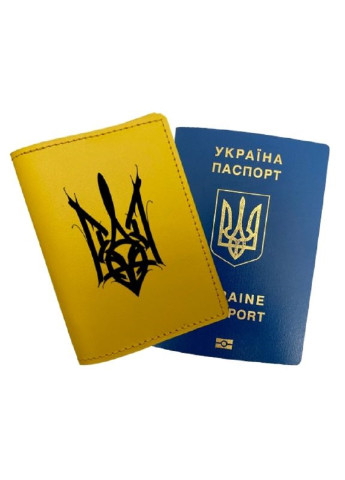 Кожаная обложка для паспорта Чехол на паспорт из кожи "Герб України" (09866372) Unbranded (253007141)