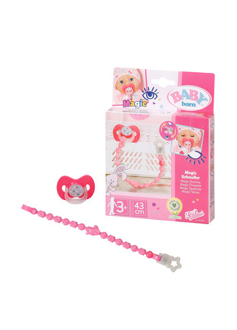 Пустушка для ляльки на кліпсі, 2,5х13х18 см BABY born (260494327)