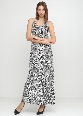 Сіра кежуал сукня, сукня Ralph Lauren з тваринним принтом