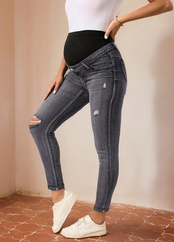 Джинси для вагітних SHEIN - (339133153)