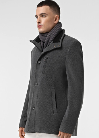 Сіре демісезонне Пальто однобортне Sun's House