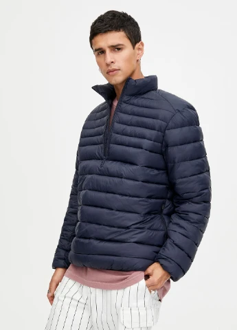 Темно-синя куртка легка,темно-синій, Pull & Bear