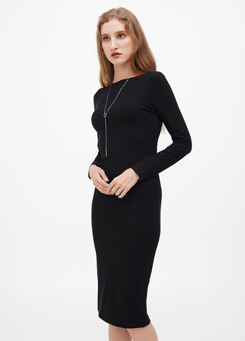 Чорна кежуал сукня силуетна Calliope однотонна