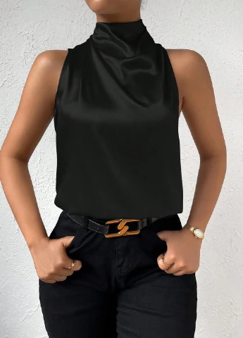 Чёрная блуза SHEIN