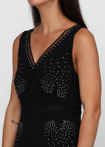Чорна вечірня сукня з відкритими плечима Arabella Ramsay фактурна