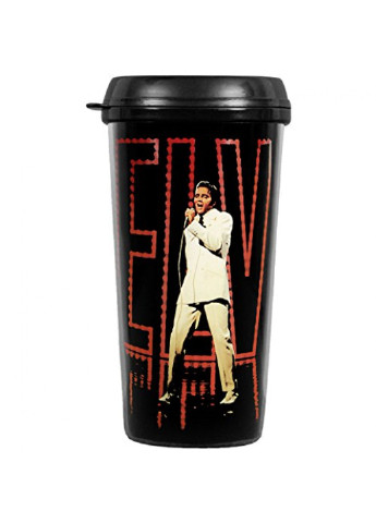 Кружка с крышкой "Elvis Travel Mug: In Lights" Rock Off eptravmug01 (207899551)