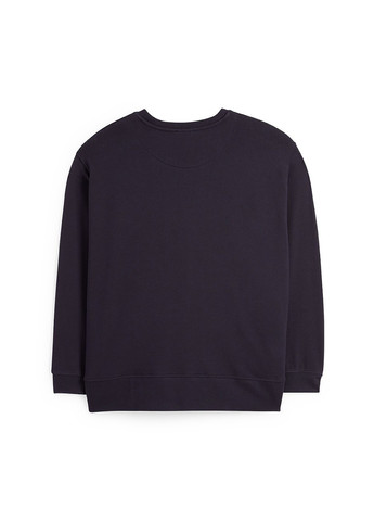 Темно-синій світшот C&A напис без декору (322945577)