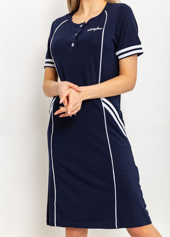 Темно-синя кежуал сукня сукня-футболка Ager з написами