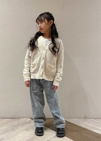 Молочный демисезонный кардиган Uniqlo