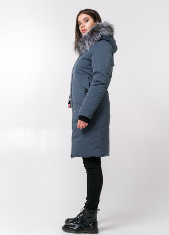 Серо-синяя зимняя куртка White Fox