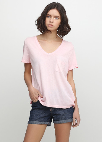 Бледно-розовая летняя футболка H&M