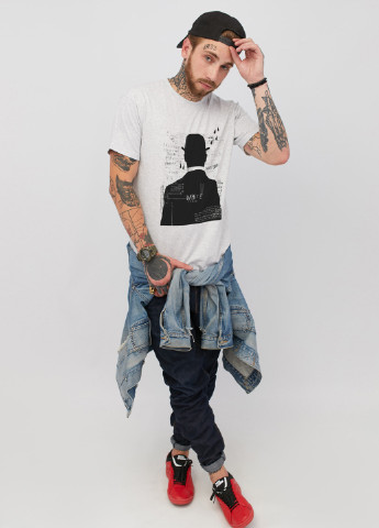 Светло-серая футболка YAPPI