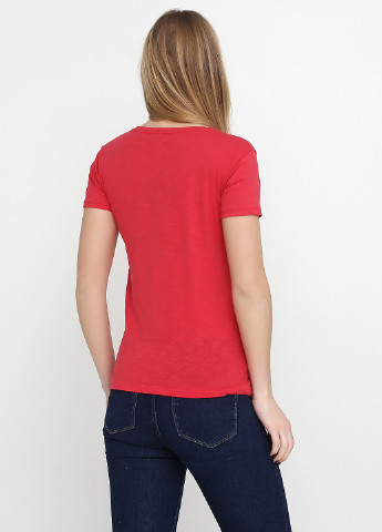 Світло-червона літня футболка Spora