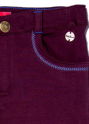 Фиолетовые кэжуал демисезонные прямые брюки Little Marcel