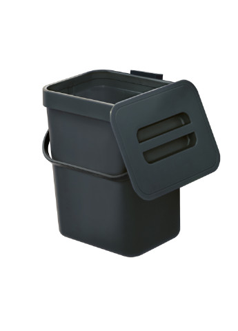 Ведро для мусора с крышкой пластиковое, 21х17,5х24,5 см MVM (243337283)