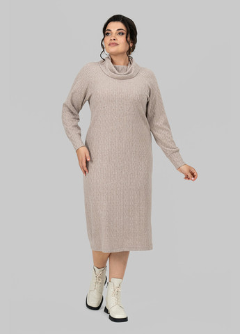 Бежева кежуал сукня сукня светр A'll Posa однотонна