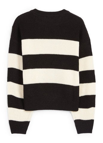 Черно-белый демисезонный свитер джемпер C&A