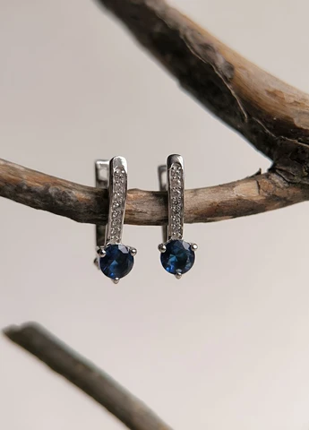 Сережки Silver Flame (354214481)