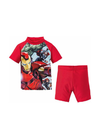 Красный летний купальный костюм Marvel