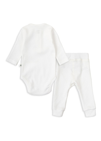 Белый демисезонный комплект (боди, брюки) KRAKO