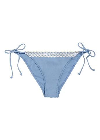 Голубой купальные трусики-плавки однотонные H&M
