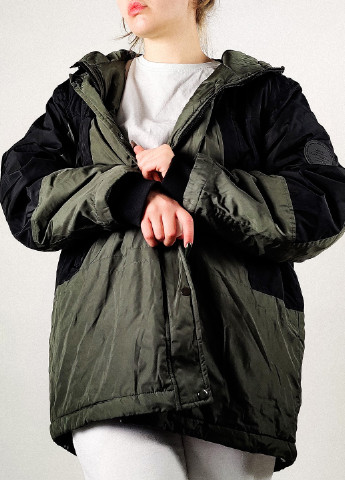 Оливкова (хакі) демісезонна куртка Boohoo