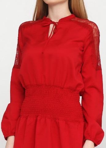 Красное коктейльное платье Liu Jo однотонное