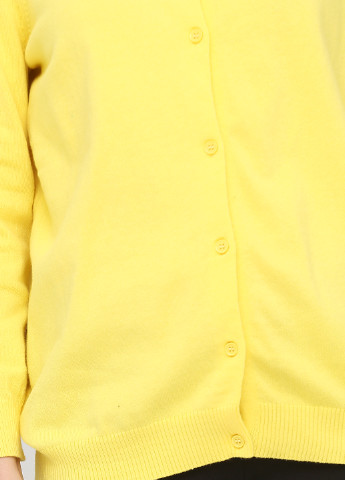 Кофта Avon однотонная жёлтая кэжуал хлопок