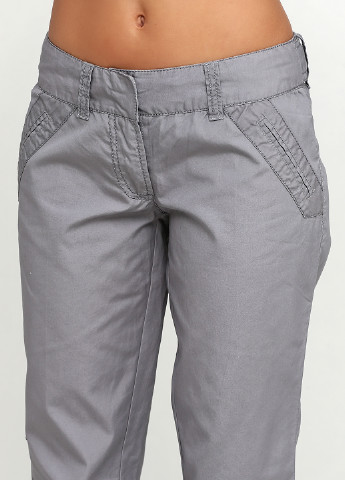 Светло-серые кэжуал демисезонные клеш брюки Vero Moda