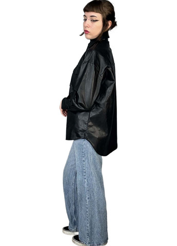 Чорна демісезонна куртка куртка-піджак SHEIN