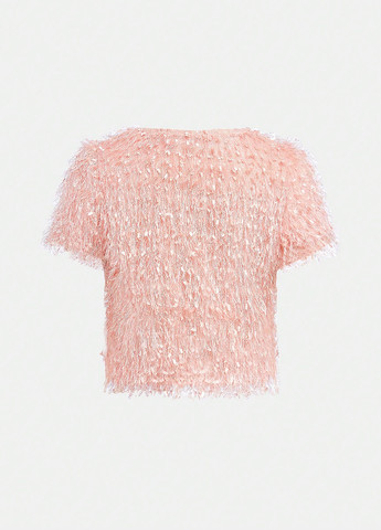 Светло-розовый летний костюм (топ, юбка) SHEIN