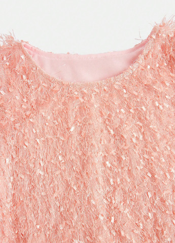 Светло-розовый летний костюм (топ, юбка) SHEIN