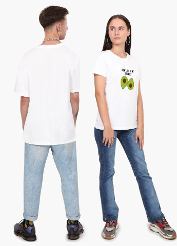 Біла демісезон футболка жіноча авокадо (avocado) білий (8976-1795) xxl MobiPrint