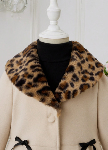 Комбіноване зимнє Пальто однобортне SHEIN